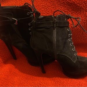 ALDO Heeled Booties- Good-Fair condition, please see pics